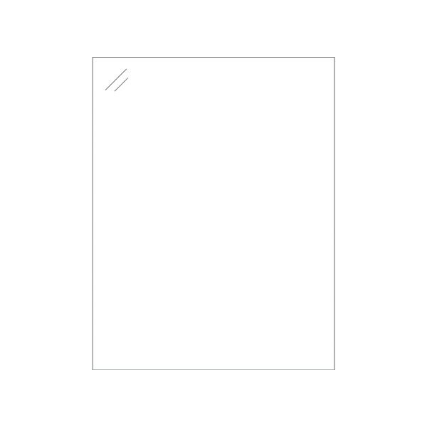 Bsc Preferred 8-1/2 x 11'' Crystal Clear Rectangle Laser Labels, 100PK BUY00027553 - main